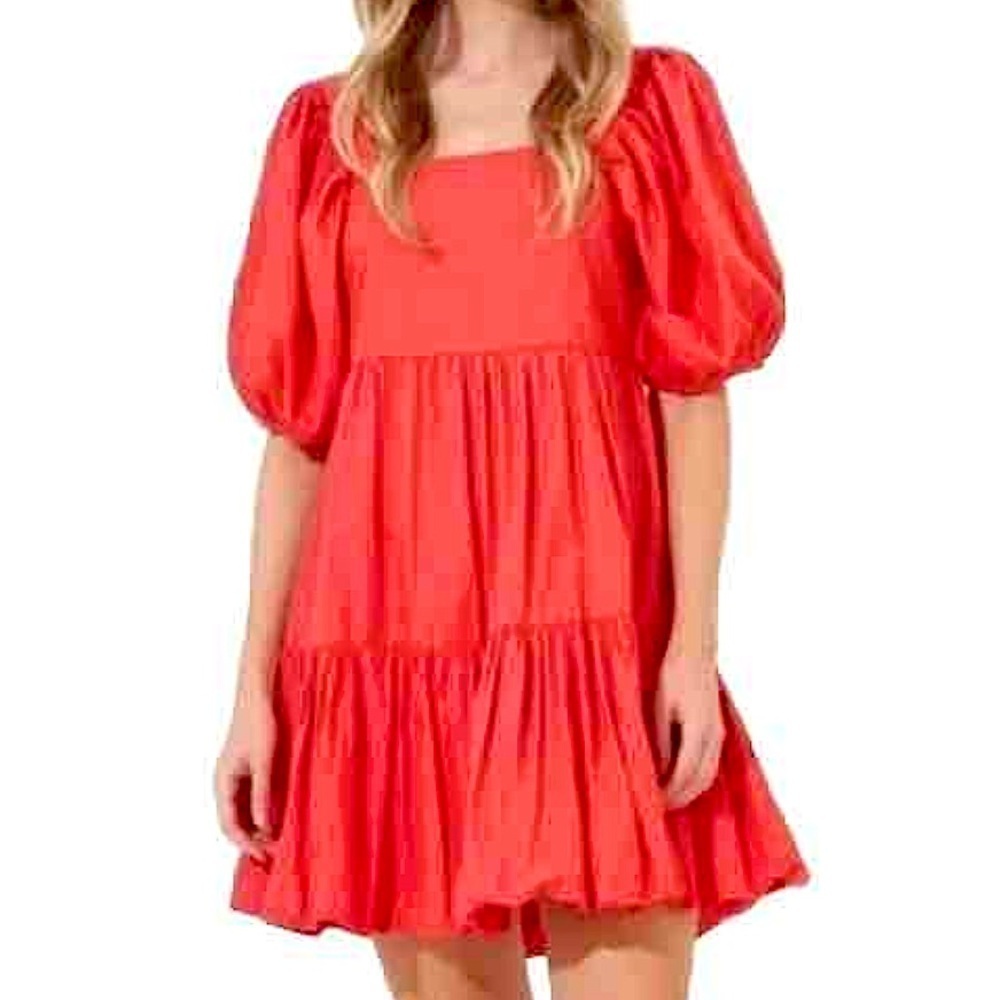 NWT Oliphant Medium Vacation Tuckernuck Bubble Skirt 100% Cotton Mini Dress